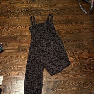 Black Floral Jumpsuit